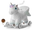 Mięciutki konik na biegunach Jednorożec | white