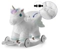 Mięciutki konik na biegunach Jednorożec | white