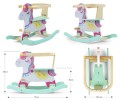 Drewniany konik na biegunach | Unicorn