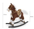 Koń na biegunach Mustang | ciemny brąz