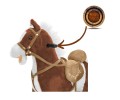 Koń na biegunach Mustang | ciemny brąz