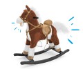 Koń na biegunach Mustang | ciemny brąz