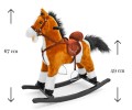 Koń na biegunach Mustang | jasny brąz
