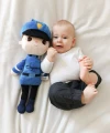 Personalizowany pluszowy Policjant z imieniem jako prezent dla niemowlaka
