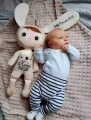 Personalizowany Króliś dla chłopca z imieniem i metryczką