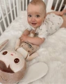 Personalizowana maskotka Króliś z imieniem dla niemowlaka