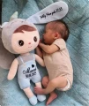Personalizowana lalka Metoo Króliś niebieski z imieniem